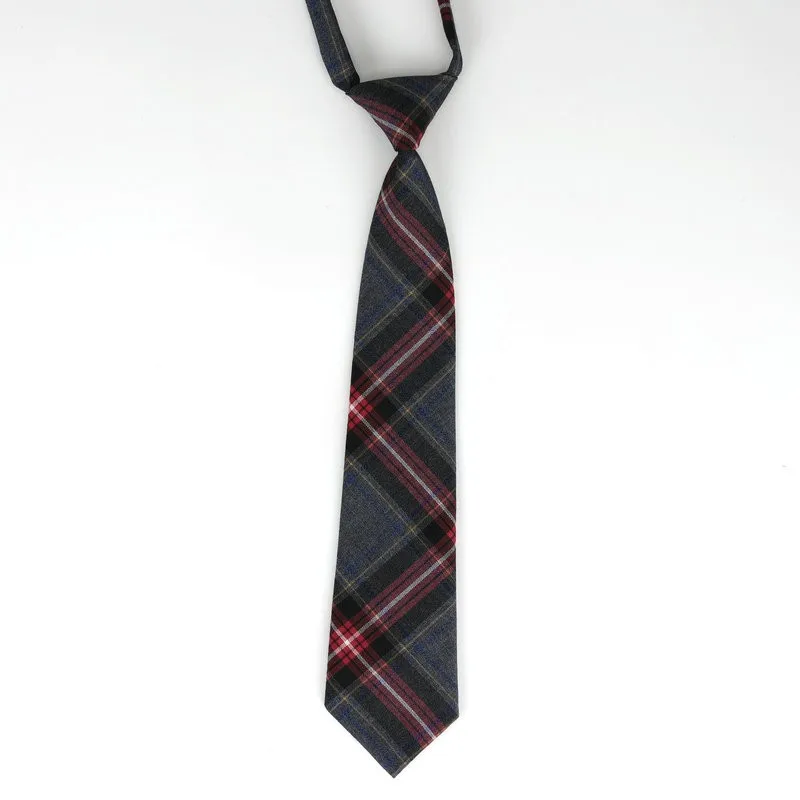 Women Plaid Neck Tie For White Shirts Uniform Girls Japanese Style Boys Ties Accessories woven necktie