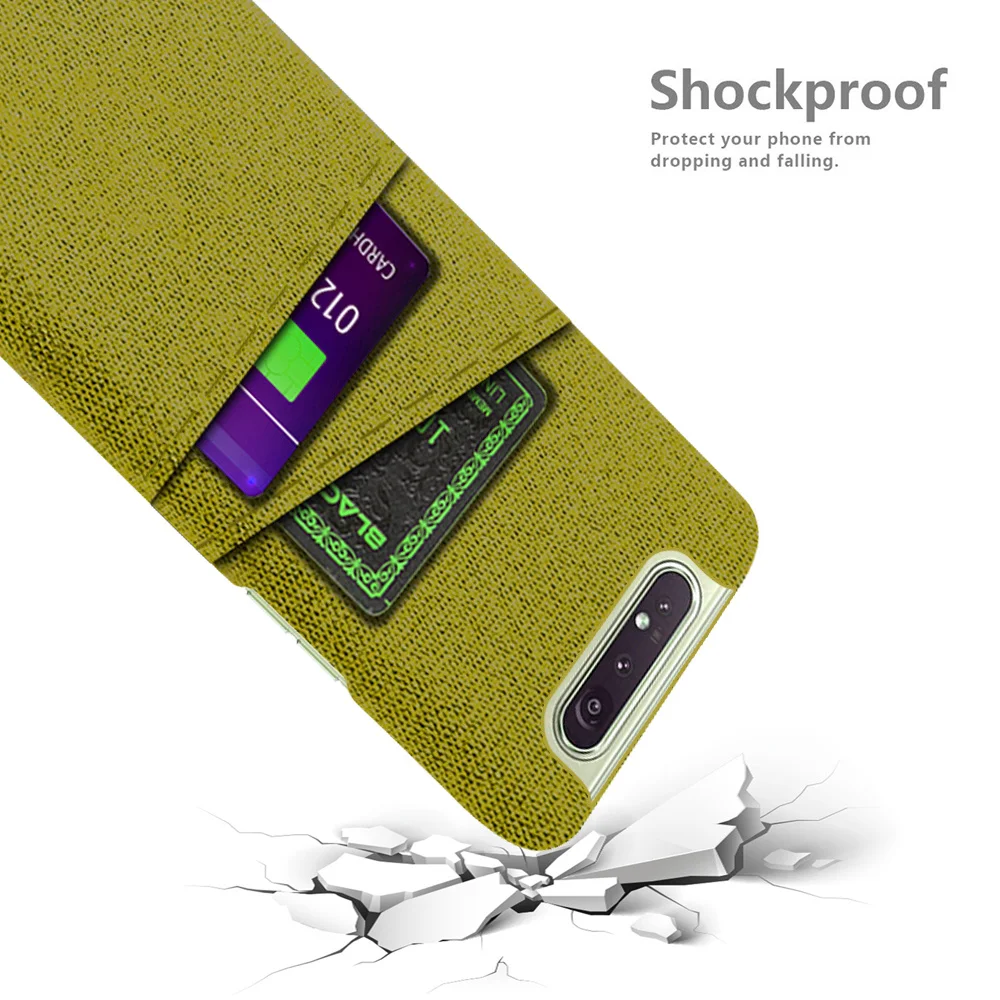Luxurious Dual Card Fabric Cloth Case