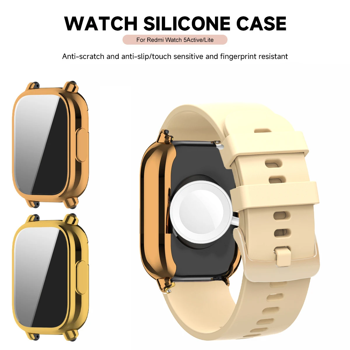 Silicone Strap with Protective Case