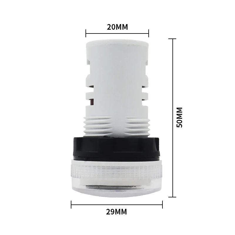 Mini LED Round Digital Counter Meter 22mm 6 Digital 0-999999 AC 220V-380V Electronic Signal Totalizer Panel Counter Meter 5