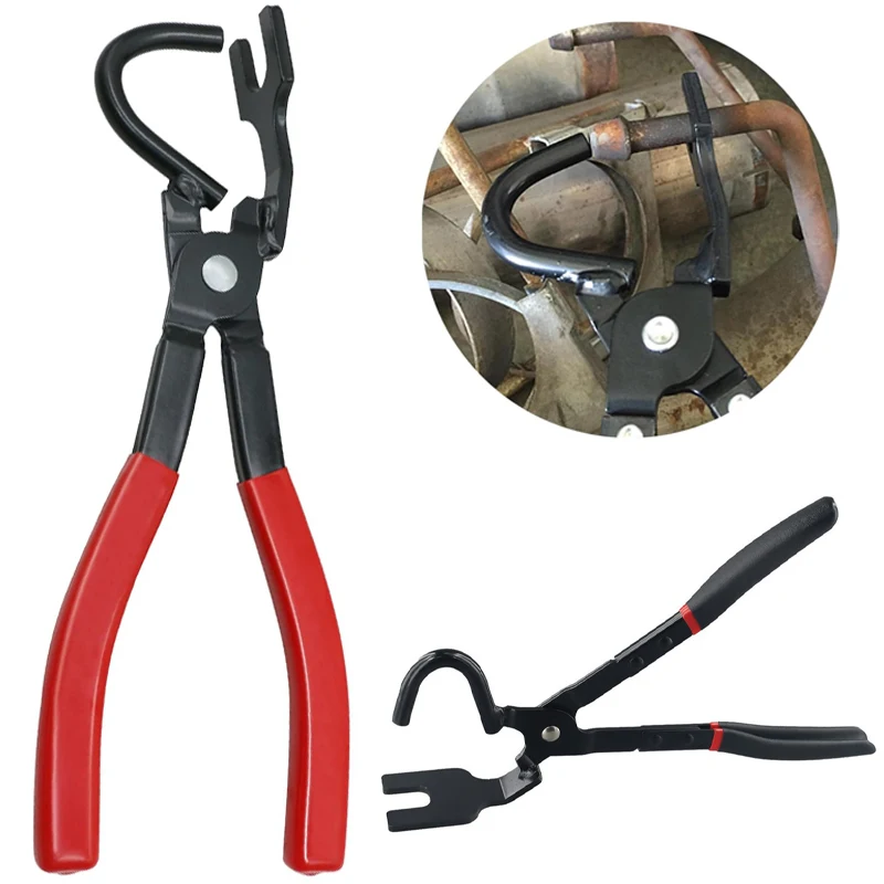 Universal Exhaust Hanger Removal Puller Exhaust Pipe Gasket Removal Plier Car Exhaust Rubber Pad Pliers Anti-Slip Handle Tools Universal Exhaust Hanger Removal Puller Exhaust Pipe Gasket Removal Plier Car Exhaust Rubber Pad Pliers Anti-Slip Handle Tools