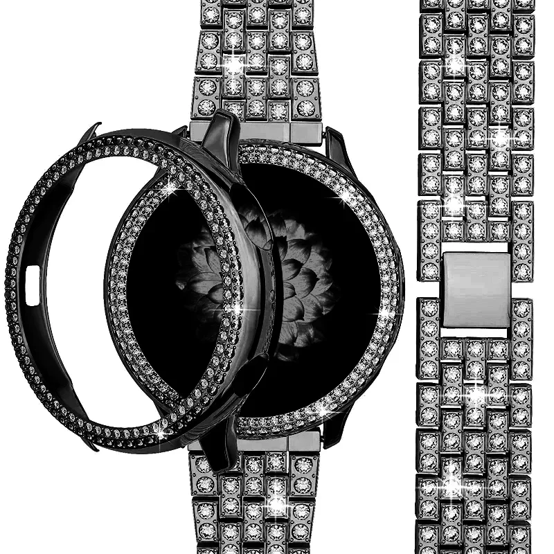 Elegant Diamond Metal Bracelet Strap Case Protector