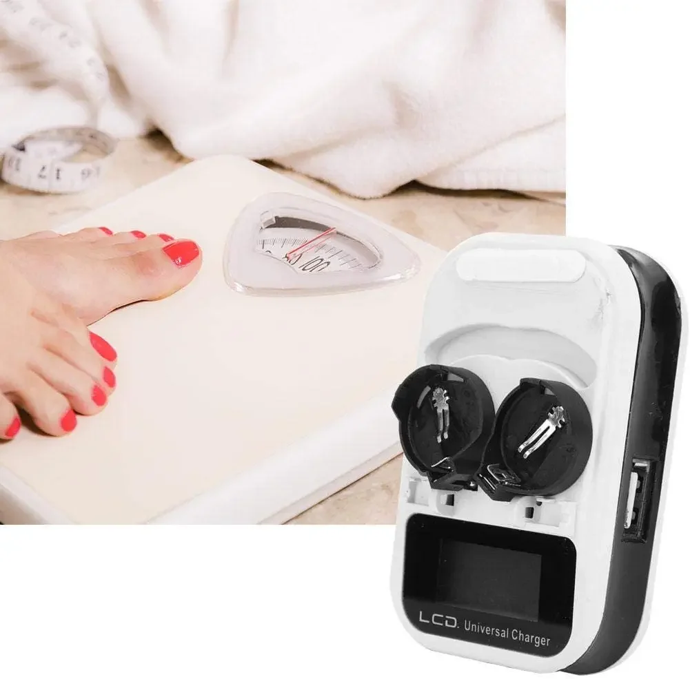 Battery Charger LCD Button USB Multi-function LIR 2025 2032 ML 2025 2032 Coin Cell