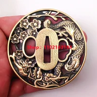 Exquisite Brass Copper Tsuba Handguard Guard Fuchi Kashira Menuki For Japanese Real Japan Samurai Katana Sword Fittings New 2