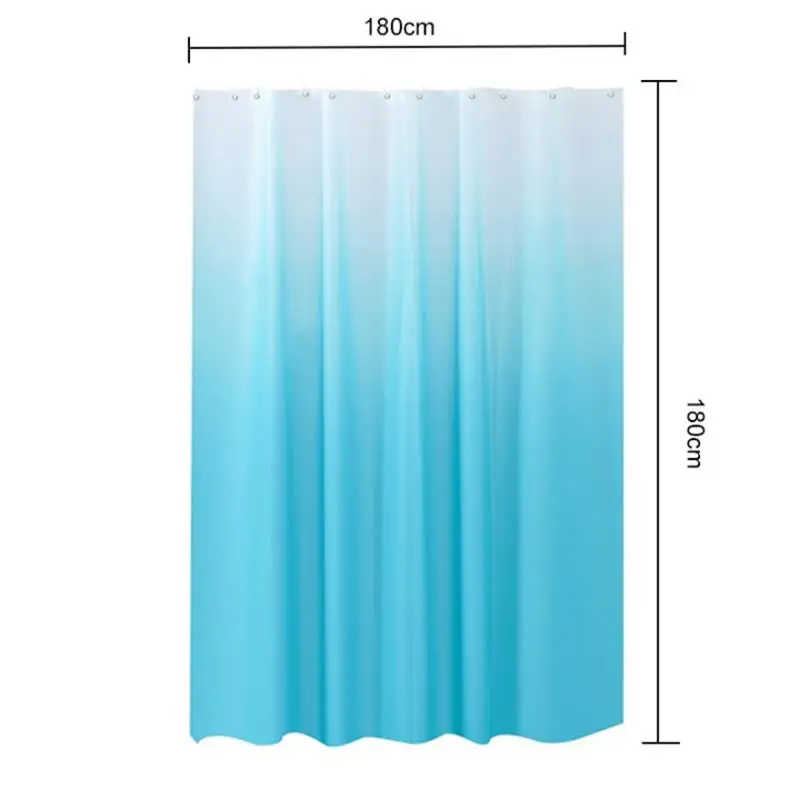 Fashion Plain Color Gradient Shower Curtain Waterproof, Mildew Proof And Moisture-proof Shower Curtain In Bathroom - Image 6