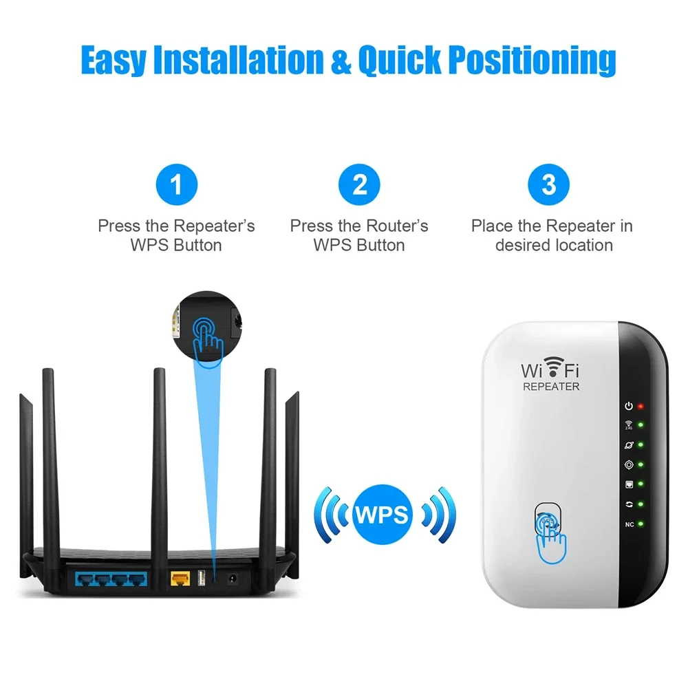 Wifi Range Extender 300Mbps Wireless WIFI Repeater 2.4G Router Wi-Fi Signal Amplifier 802.11N Network Card Adapter for PC