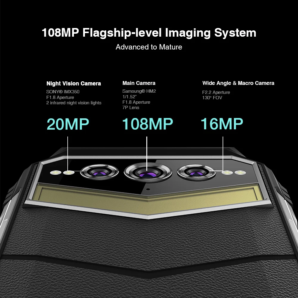 Doogee tel fono inteligente S100 Pro resistente al agua smartphone con Octa Core 12GB 256GB pantalla