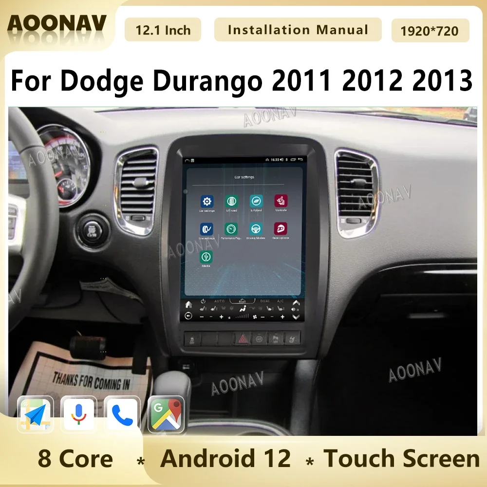 256GAndroid12CarRadioForDodgeDurango201120122013121Inch
