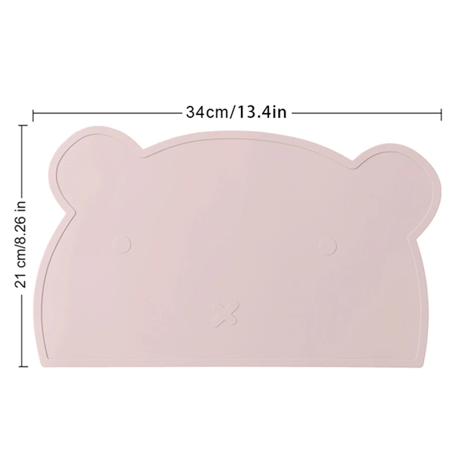 Color Kids Portable Baby Silicone Placemat BPA Free Baby Kid Heat Resistant Mat Silicone Table Mat Baby Feeding Dining Table Pad 5