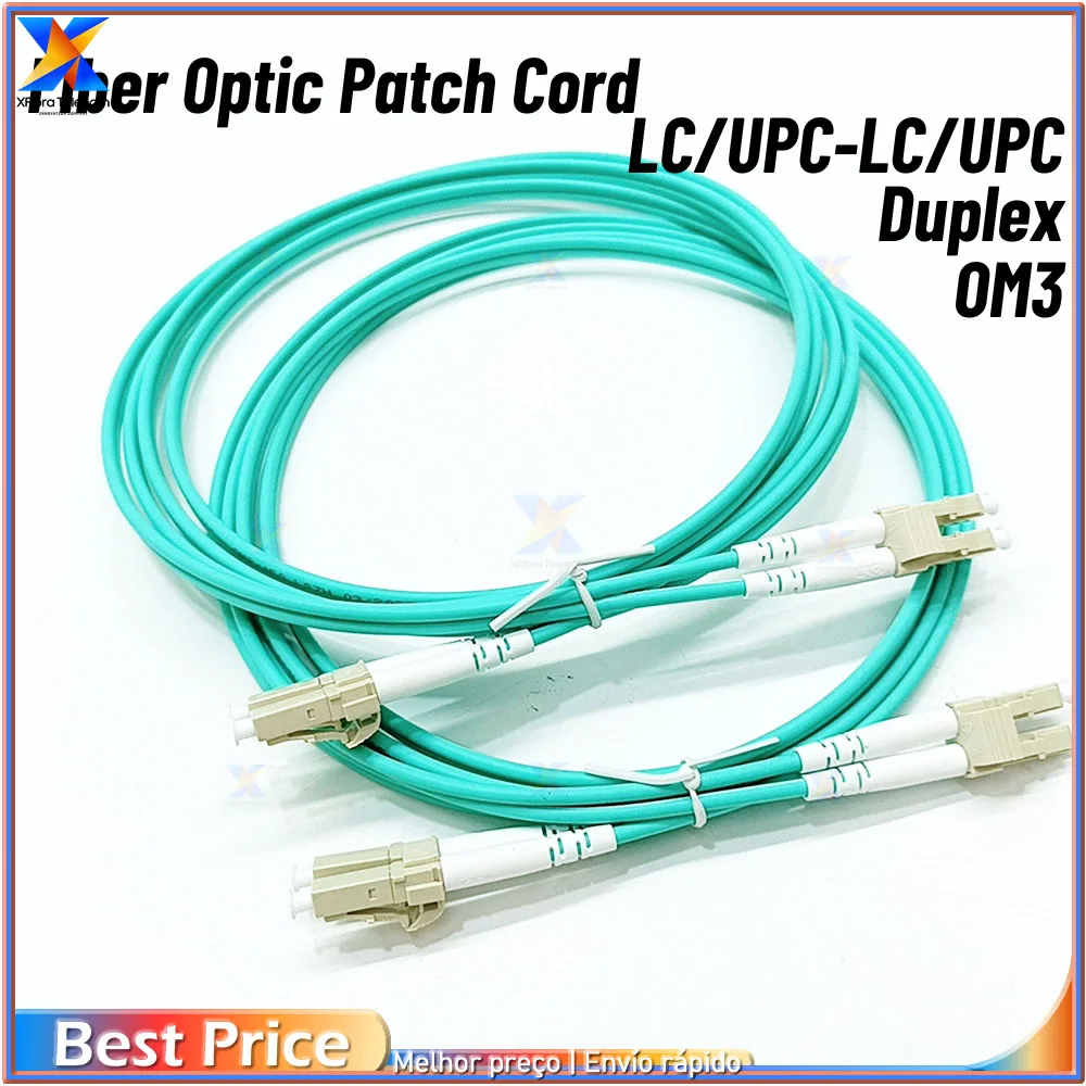 

OM3 Duplex Fiber Optic Patch Cord, 2mm, 0, 3mm, LC, UPC, Multi Mode Jump Cable, Dual Solo, 1 m, 2m, 3M, 5m, 10Pcs Lot