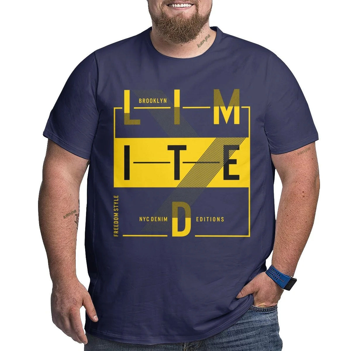 

Футболки большого размера с коротким рукавом и принтом, размеры до 6XL