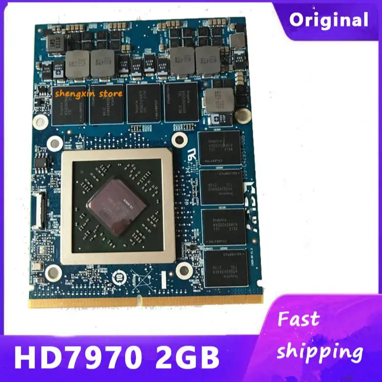 

Видеокарта HD7970M HD 7970M HD7970 216-0836036 2 ГБ для ноутбука Dell Alienware M17X M18X R1 R2 R3 тест 100%