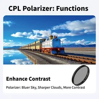 49MM 52MM 55MM 58MM 62MM 67MM 72MM 77MM 82MM UV+CPL+FLD 3 in 1 Lens Filter Set with Bag for Cannon Nikon Sony Pentax Camera Lens 5