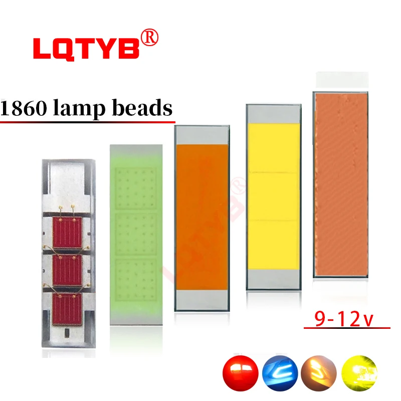 High-power 1800lm high-brightness CSP1860LED15w car headlight ceramic patch lamp beads red/blue/golden light pdtoweb 2x h3 100w high power led 3000k 1800lm желтый туман свет вождения bulb drl