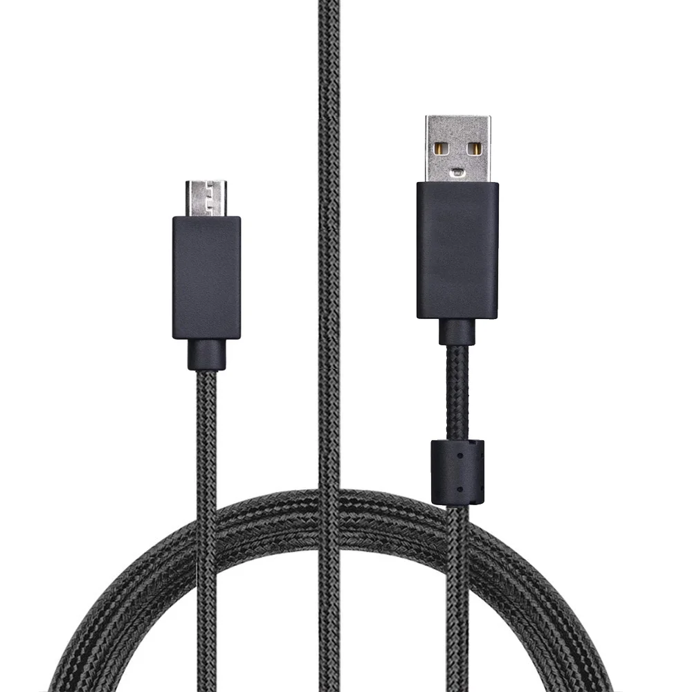 

OFC нейлоновый Плетеный запасной Micro USB-кабель для зарядки телефона, удлинитель для Asus ROG Strix 300 500 700 гарнитуры