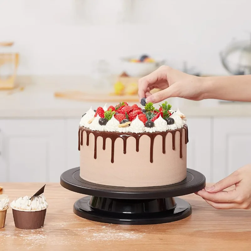 Cake Decorating turntable baking tool home non-slip DIY birthday cake rotating table decorating supplies 1pc cake turntable