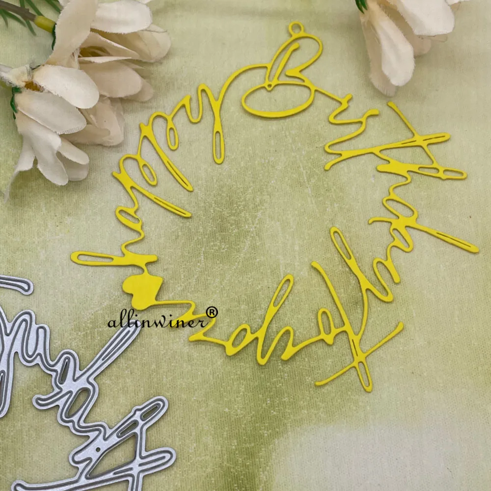 Neue DIY-Bastel-Metall-Stanzformen für Geburtstagsbriefe, Scrapbook, geprägte Papierkarten, Album-Bastelvorlagen und Schablonen