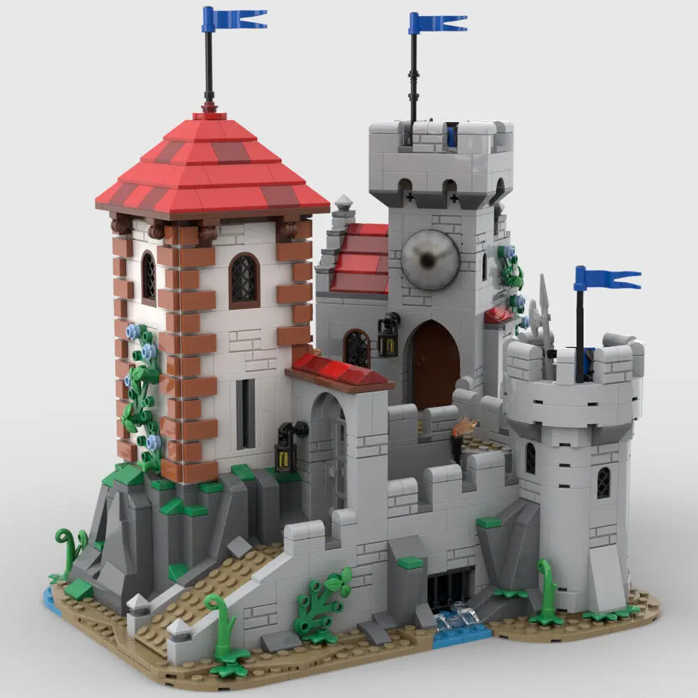 

Odd Castle by the Sea, Castle Keep Modular Building 1527 Pieces MOC