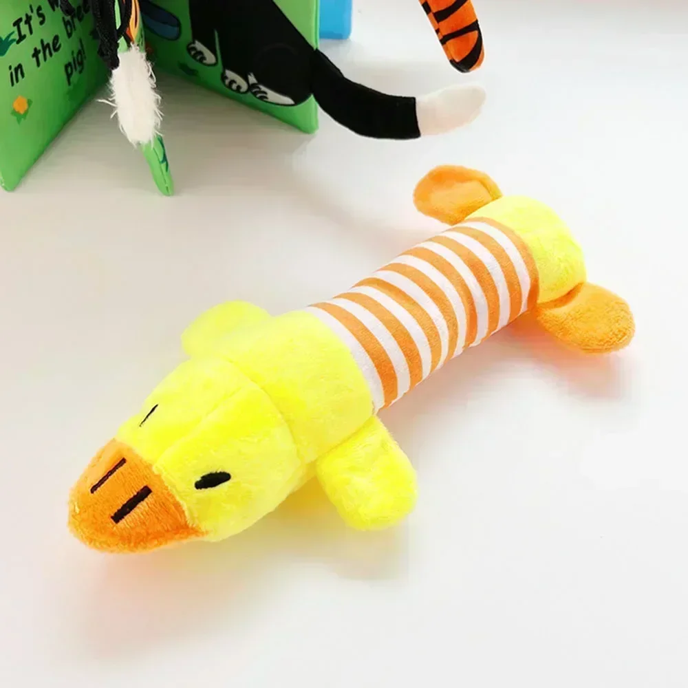 Sturdy Plush Chew Toys with Squeakers for Small to Medium Dogs - Cute Animal Designs Perfect for Puppies! 2