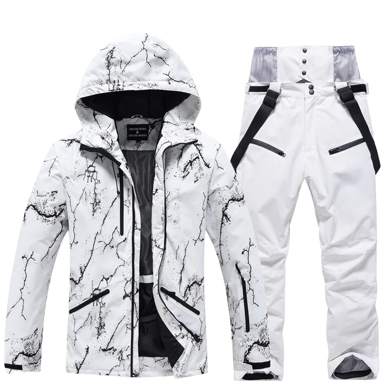 Ski Wear Men's and Women's Ski Suit Sets Waterproof Snow Costume Ski Jacket and Pant Set Outdoor Clothing Snowboarding Suit Sets