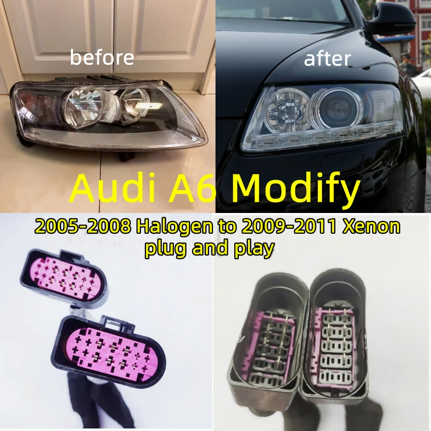 4G アウディA6 AUDI ヘッドランプ 左 ライト LED ジャンク品(ヘッド