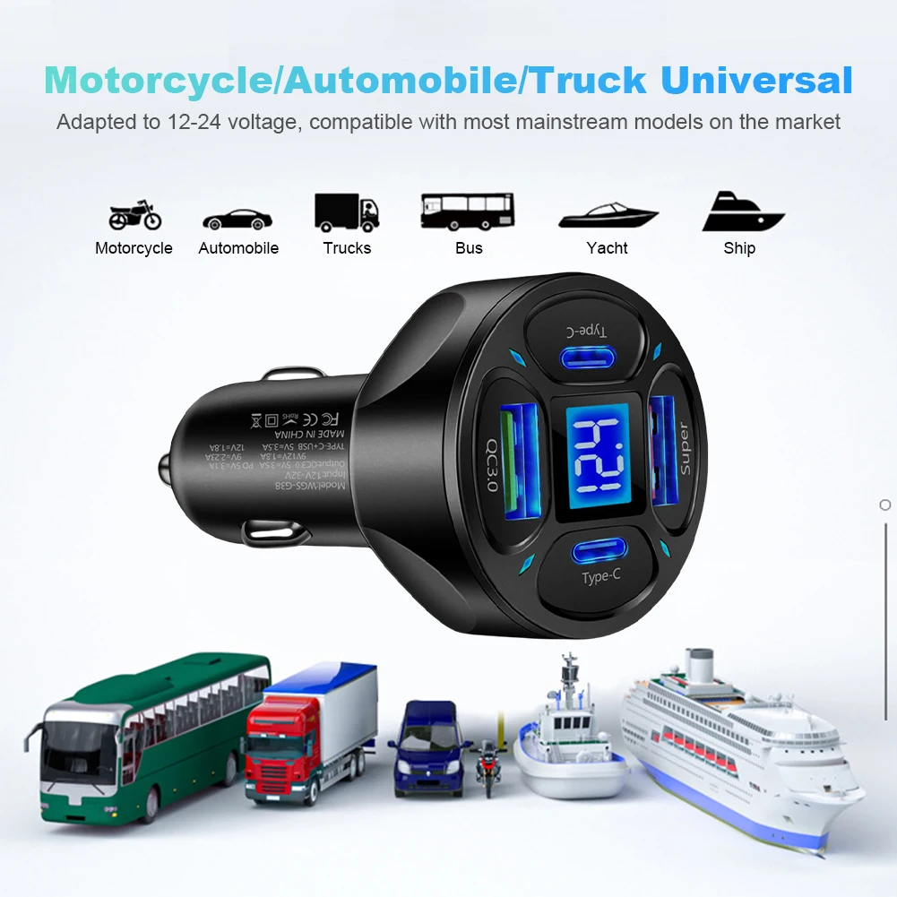    , PD QC3.0, 4 Ʈ  ȭ , USB C Ÿ ޴ USB ,  , 66W