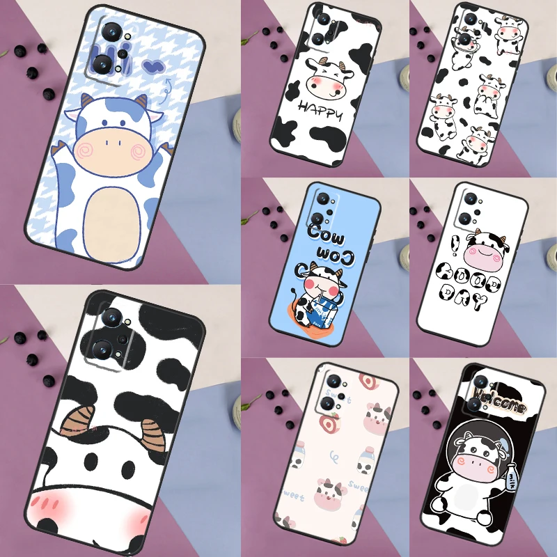 Milk Cow Skin Print Luxury Per Realme 11 9 10 Pro Plus C55 C53 C51 C33 C31 C30 C25S C21Y C15 C11 Gt5 Pro Gt Neo 5 Case