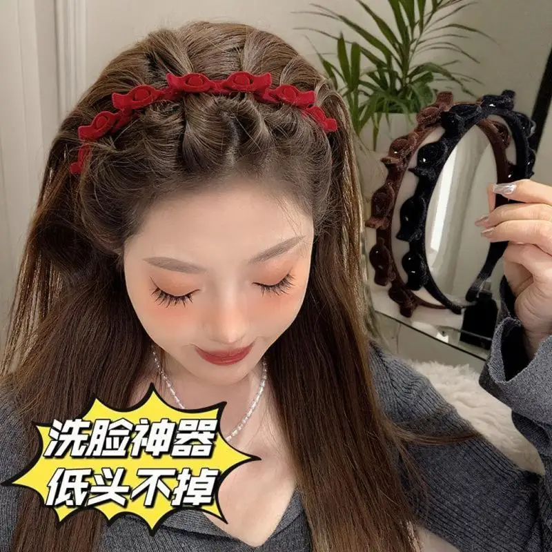 Elegant Braided Hair Decor with Non-Slip Clip and Double-Band Design
