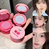 Cherry 3 Layers Blusher Natural Matte Strawberry Milk Cute Blush Cream Brighten Contour Rouge Rubor Dupes Korean Makeup Cosmetic 1