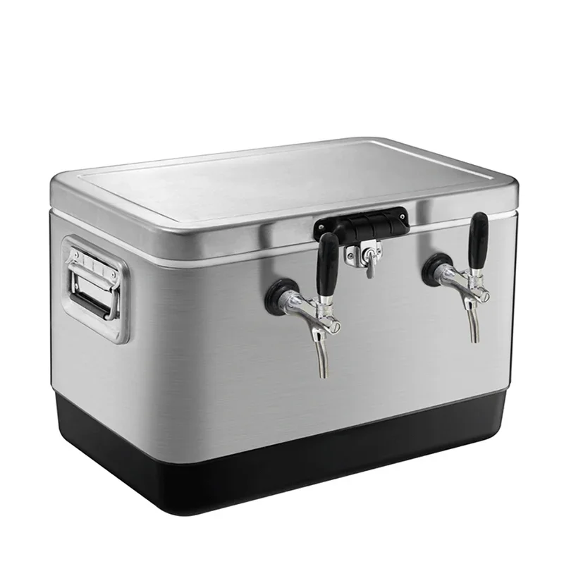 

50L 1 Tube/2 Tube Portable Wine Box Hit wine box outdoor activities use takeaway cooler