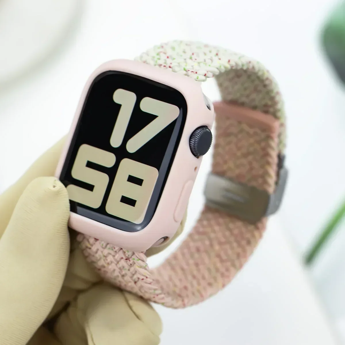 Candy Case and Strap Set for Apple Watch - Nylon/Silicone Correa Strap