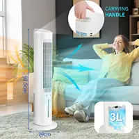 Ventilateur tour haut 97cm ventilateur sur pied télécommandé 5.5 M/s fonction d'arôme avec eau de refroidissement, 3 vitesses 12 minuteries 48 °   Oscillation 3