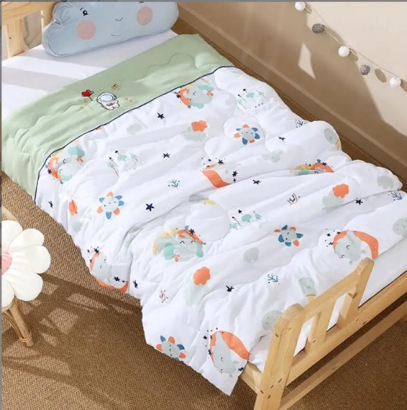 Children Home New Wash Cotton Quilt Summer Thin Quilt Air-conditioning Washable Single Children Student Summer Cool