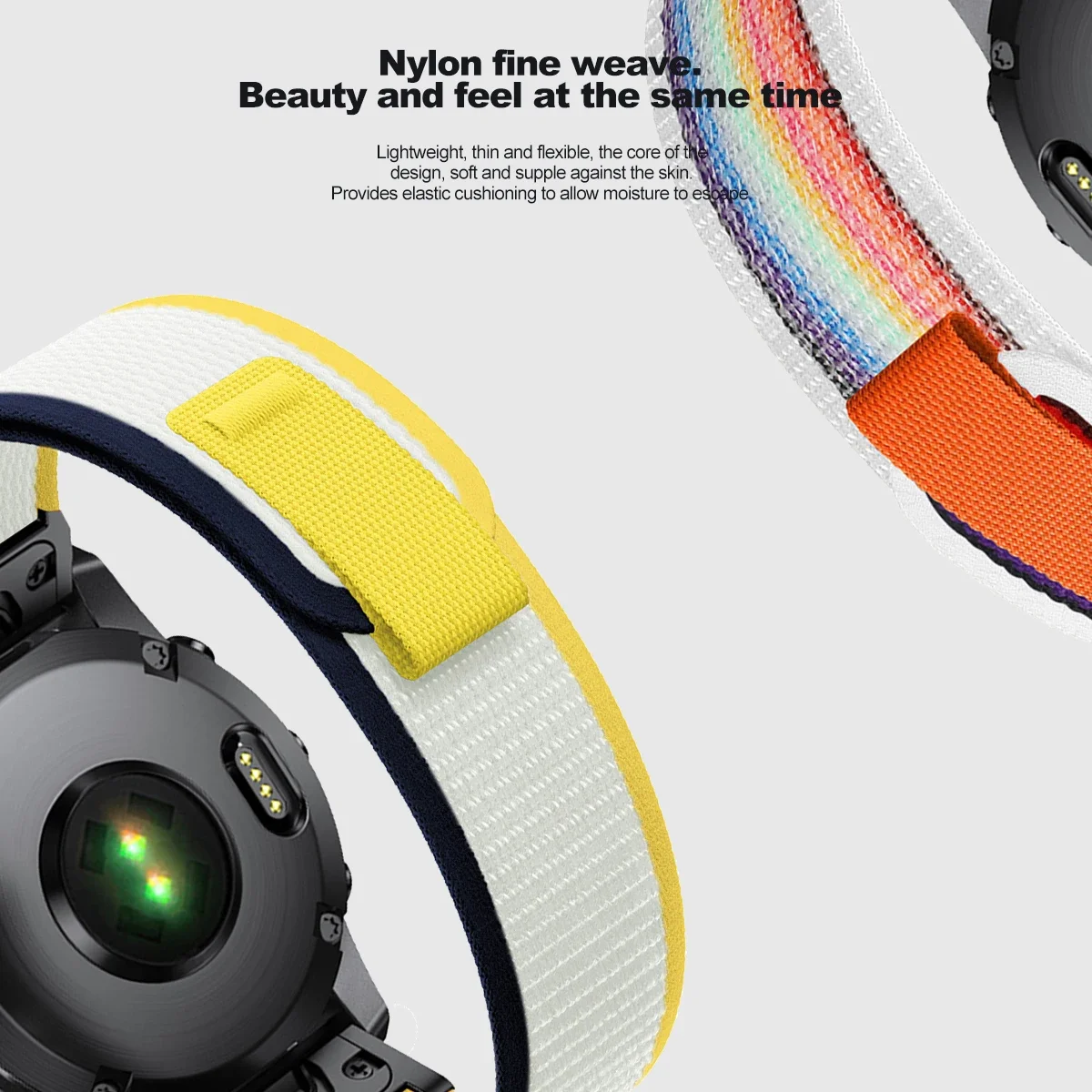 Nylon Sport Strap - 22mm/26mm High-Performance Smartwatch Band