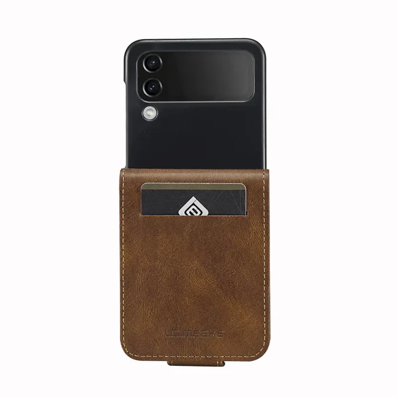 EUCAGR Magnetic Leather Wallet Case with Card Slot Holder