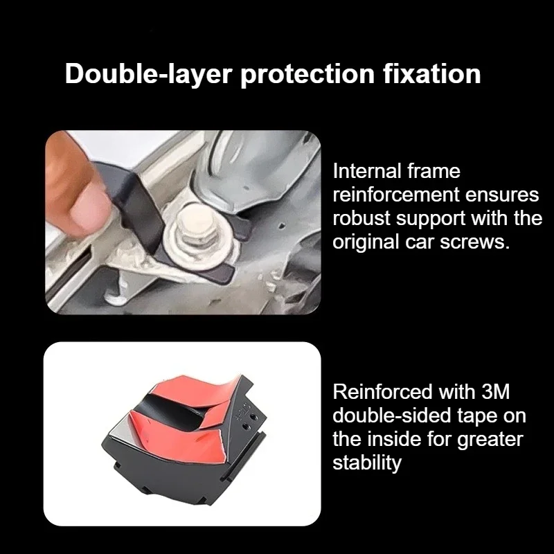 For Toyota Highlander 2007-2019 Car A Pillar Spotlight Bracket Front Engine Hood Quick Release Dual Guide Rail Expansion Stand detail image 4