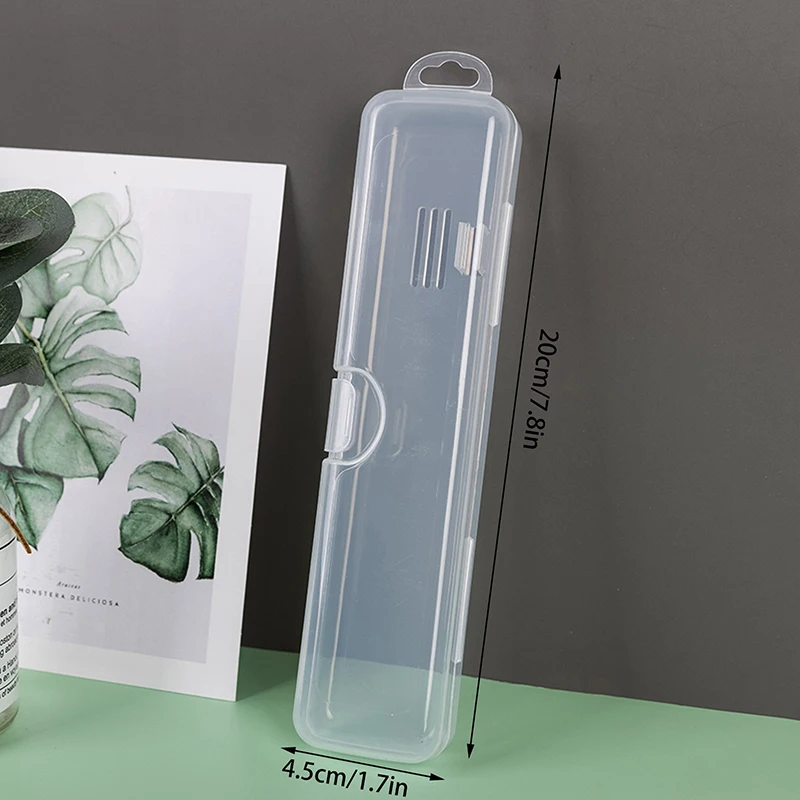 Toothbrush Holder Transparent Organizer Case Portable For Travel