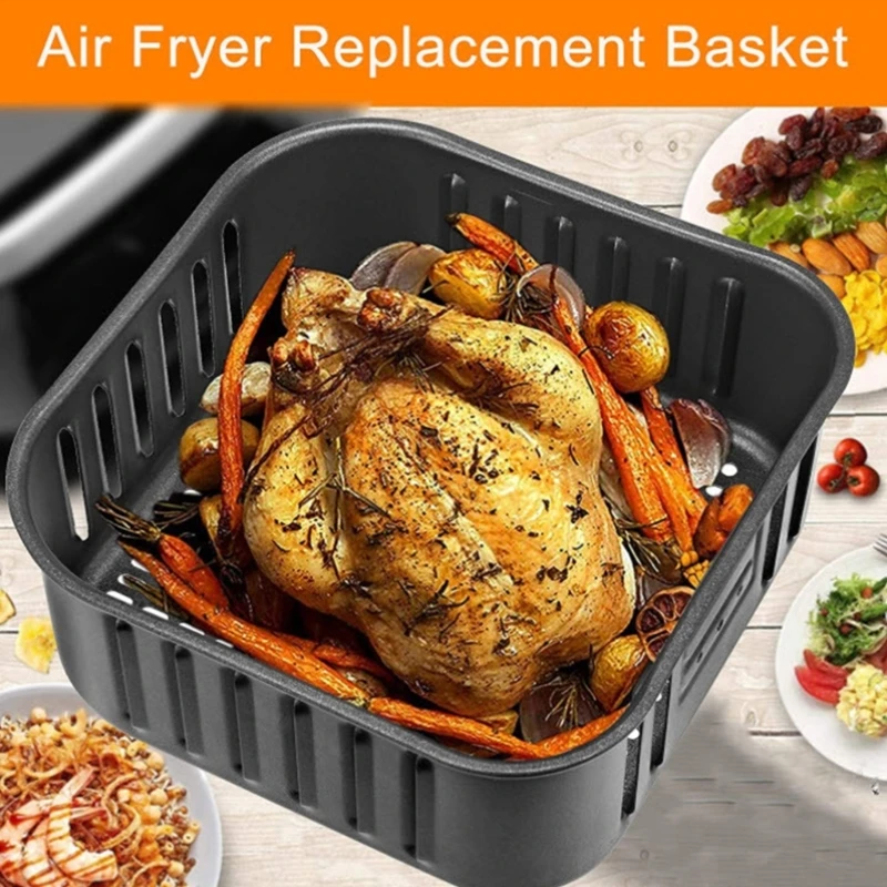 KX4B Durable Air Fryer 5.8QT Basket Nonstick Replacement Basket for CP158-AFCS158AF