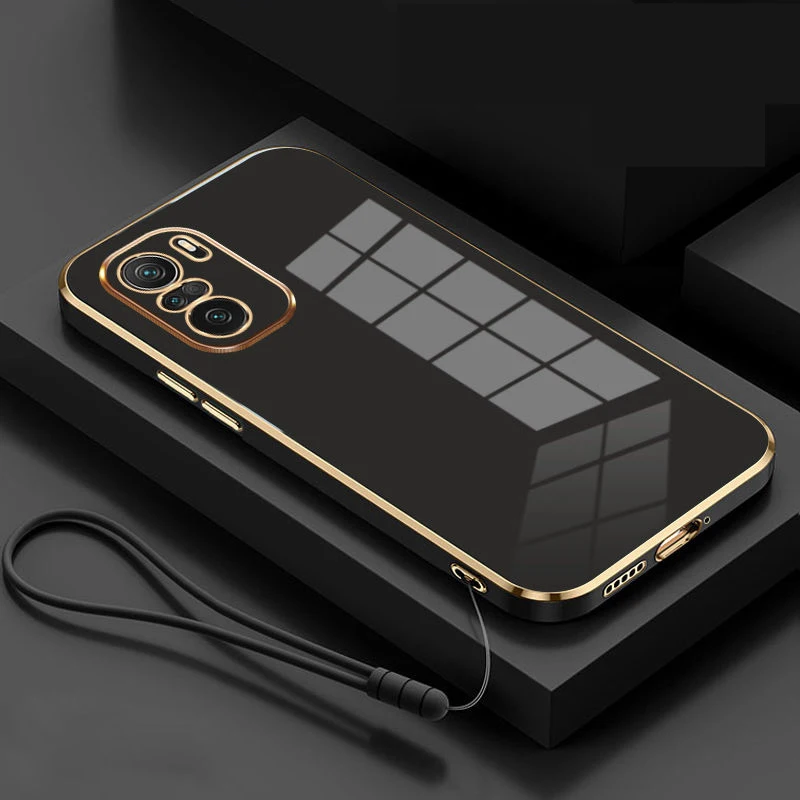Luxury Square Plating ShockProof Silicone Back Cover