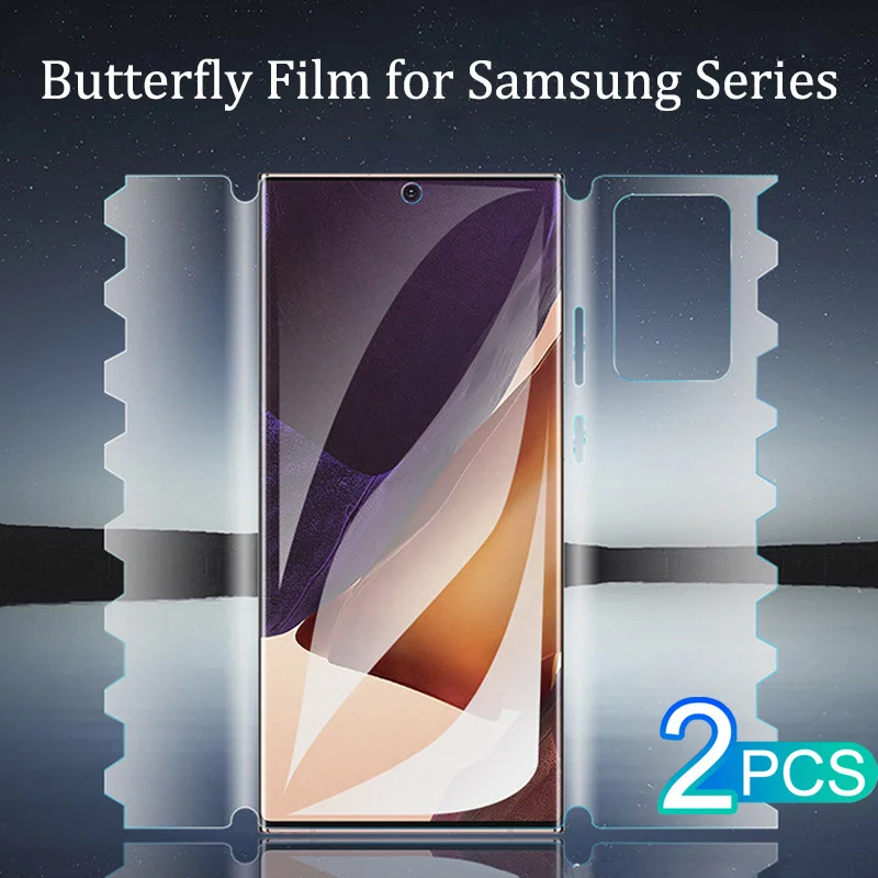 2pcs 360° Hydrogel Film For Samsung Galaxy S22 S21 S20 Ultra Plus Fe