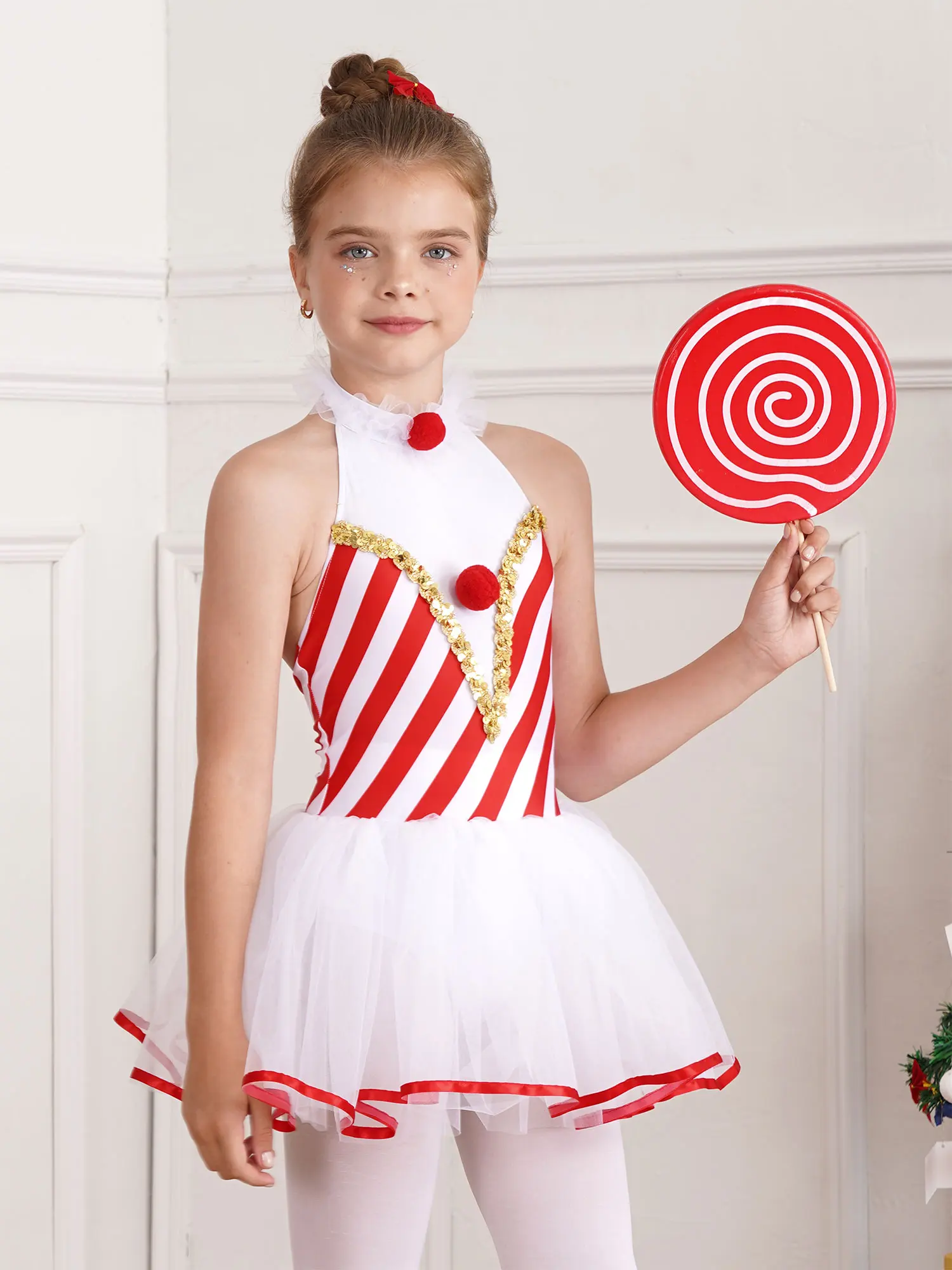 white christmas dresses Solitaire Icicle Hem Skating Dress main image 1