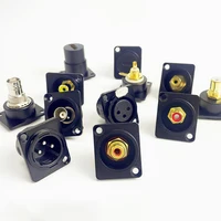 D-Type Panel Mount Connectors Kit – XLR, RCA, BNC Audio & Signal Jacks for Pro Audio, Broadcast & Industrial Equipment 5