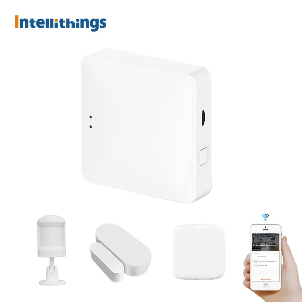 Smart Home Bridge Zigbee Wireless Hub Work with Tuya Remote Control Door Sensor Smoke Sensor TH Water Leakage