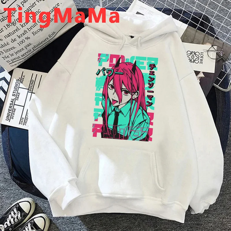 

Chainsaw Man Makima Pochita hoodies women 2023 vintage Korean style anime clothing hoddies women harajuku Hood