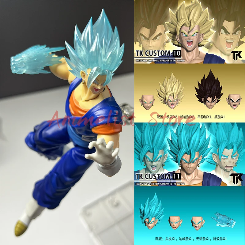 Tk Dragon Ball Vegetto Heads Accessory Part Shf Ssj Vegetto
