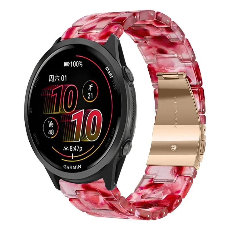 Elegant Resin Strap for Garmin Smartwatches – Available in 20/22mm