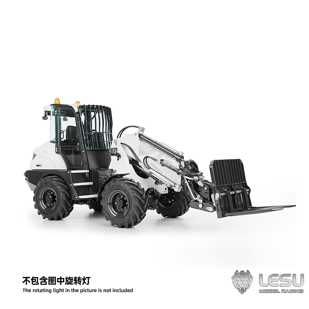 LESU 1/14 AT1050 RC Hydraulic Loader Telescopic Arm Model Radio Control Truck Light Sound Painted Assembled Car Vehicle Model 6