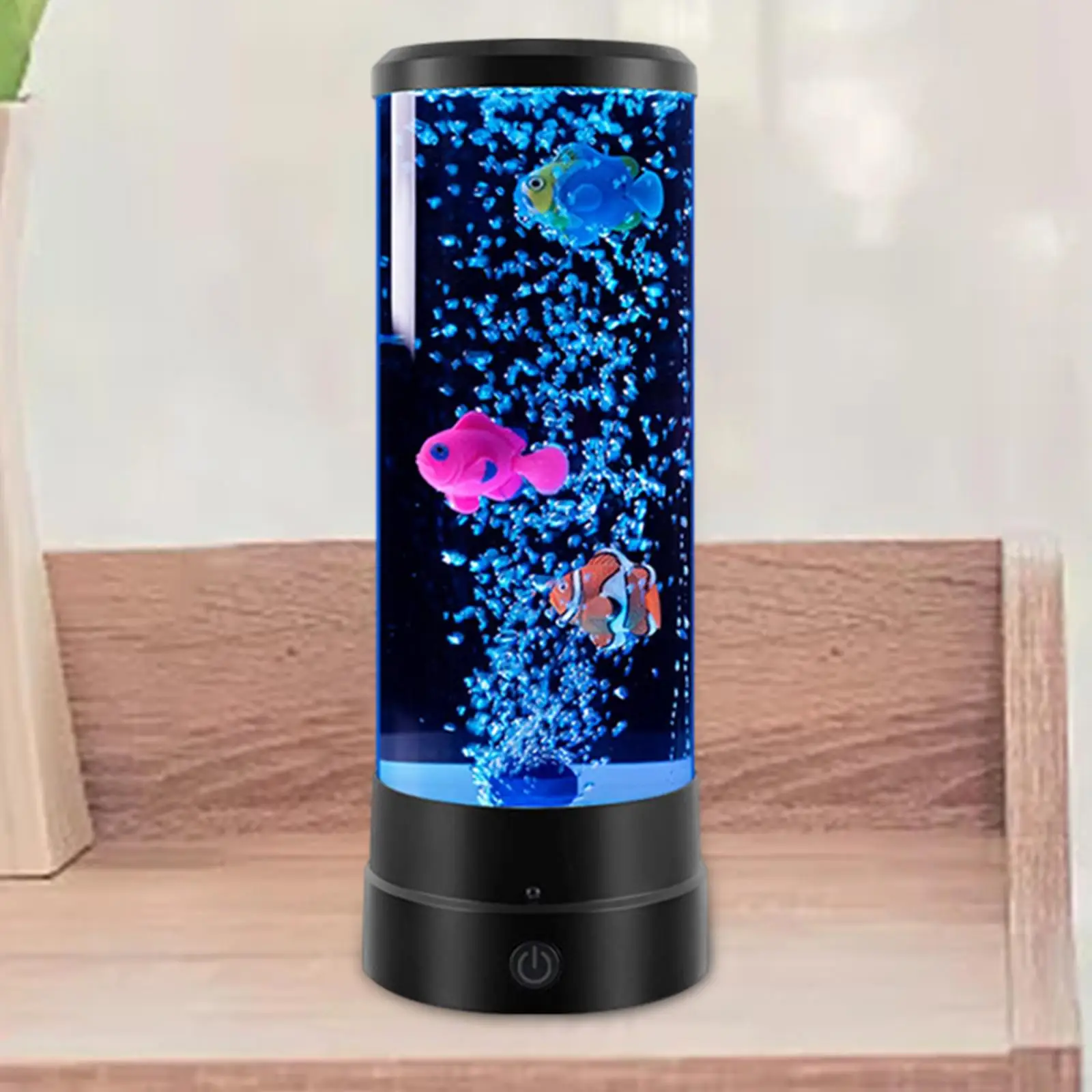 LED 버블 피쉬 램프 어린이 선물, 책상 홈 오피스 침실용 무드 램프