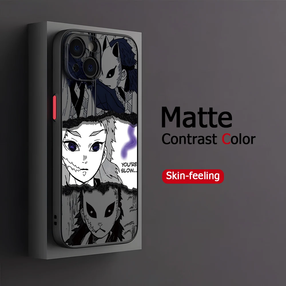 Demon Slayers Tanjirou & Nezuko Transparent Hard Phone Case