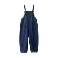 Loose Oversized Mom Jeans Overalls Women Casual Streetwear Wide Leg Denim Jumpsuit Vintage Strap Dungarees Baggy Cargo Pants - Image 4